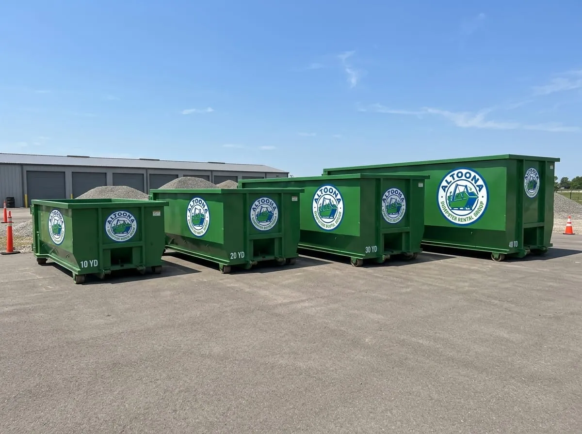 10, 15, 20 and 30 yard roll-off dumpsters available for rent in Altoona, PA 10, 15, 20 and 30 yard roll-off dumpsters available for rent in Altoona, PA